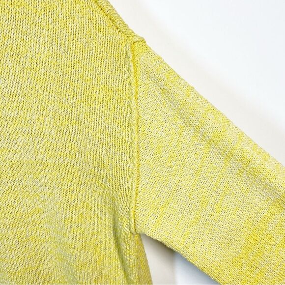 BDG for Urban Outfitters Men’s Size Large Yellow Sweater Light Pink Stripe Trim - Picture 9 of 14